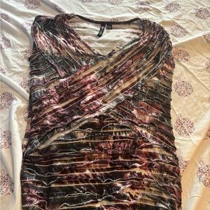 Milano Striped Velvet top  with Rich Hues